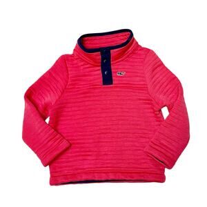 Vineyard Vines Quilted Snap Placket Pullover Sweatshirt Size 2T